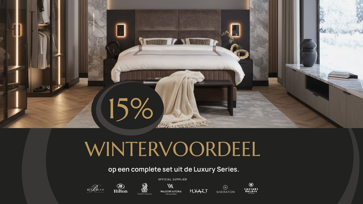 SERTA 15% VOORDEEL OP LUXURY  SERIES.