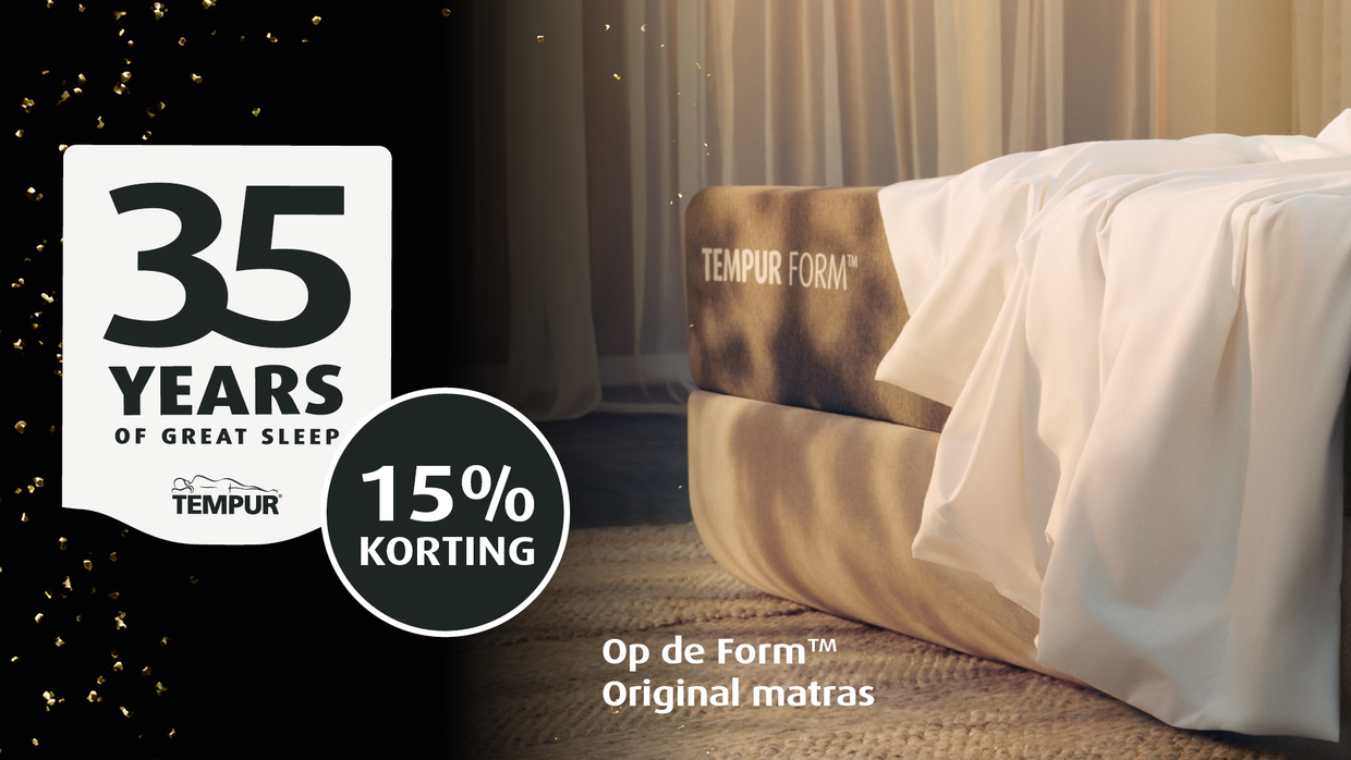 TEMPUR Form™ original matrassen nu 15% korting!