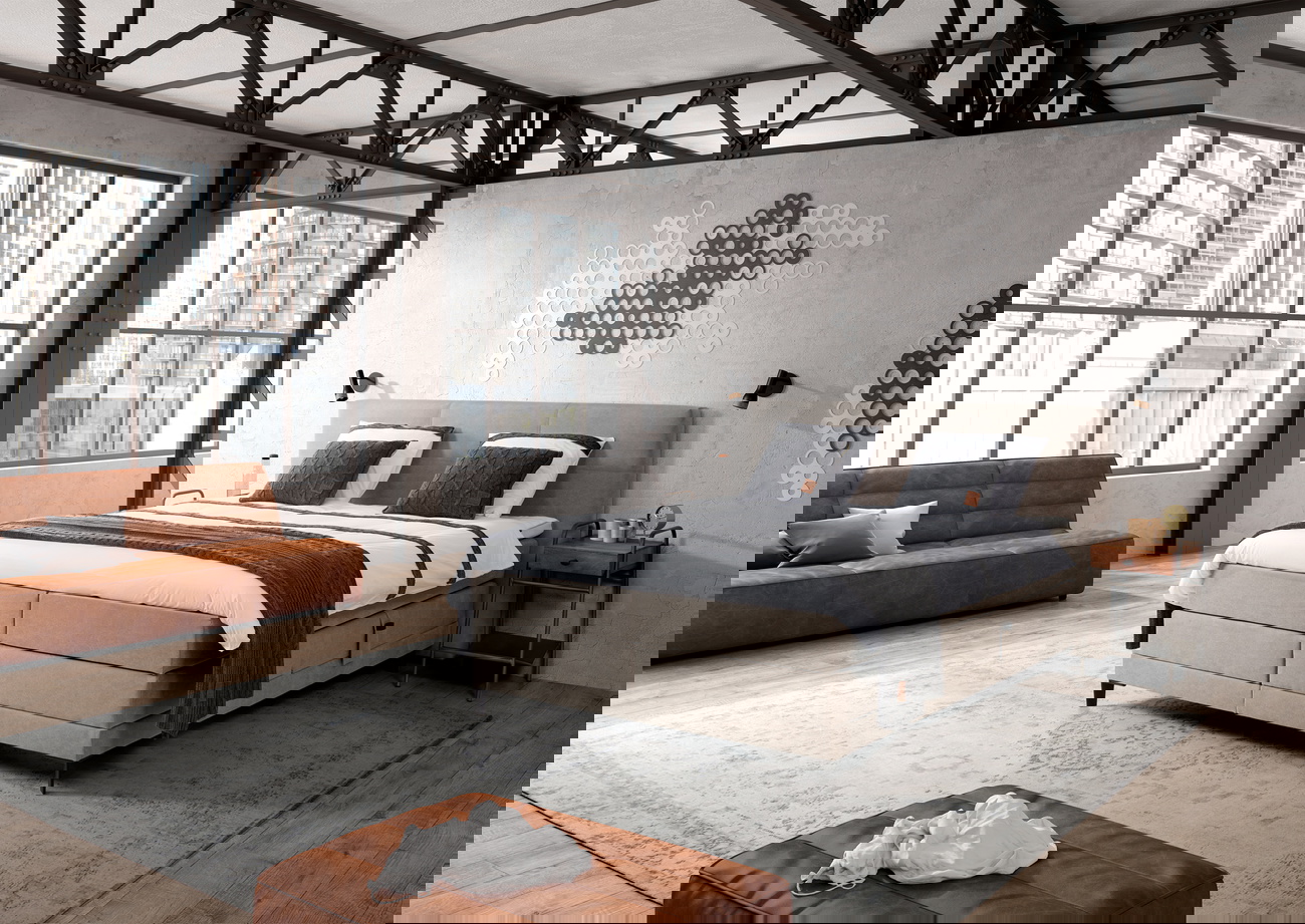 BC boxspring CITY MOTION PLINT 30 (elektrisch verstelbaar)