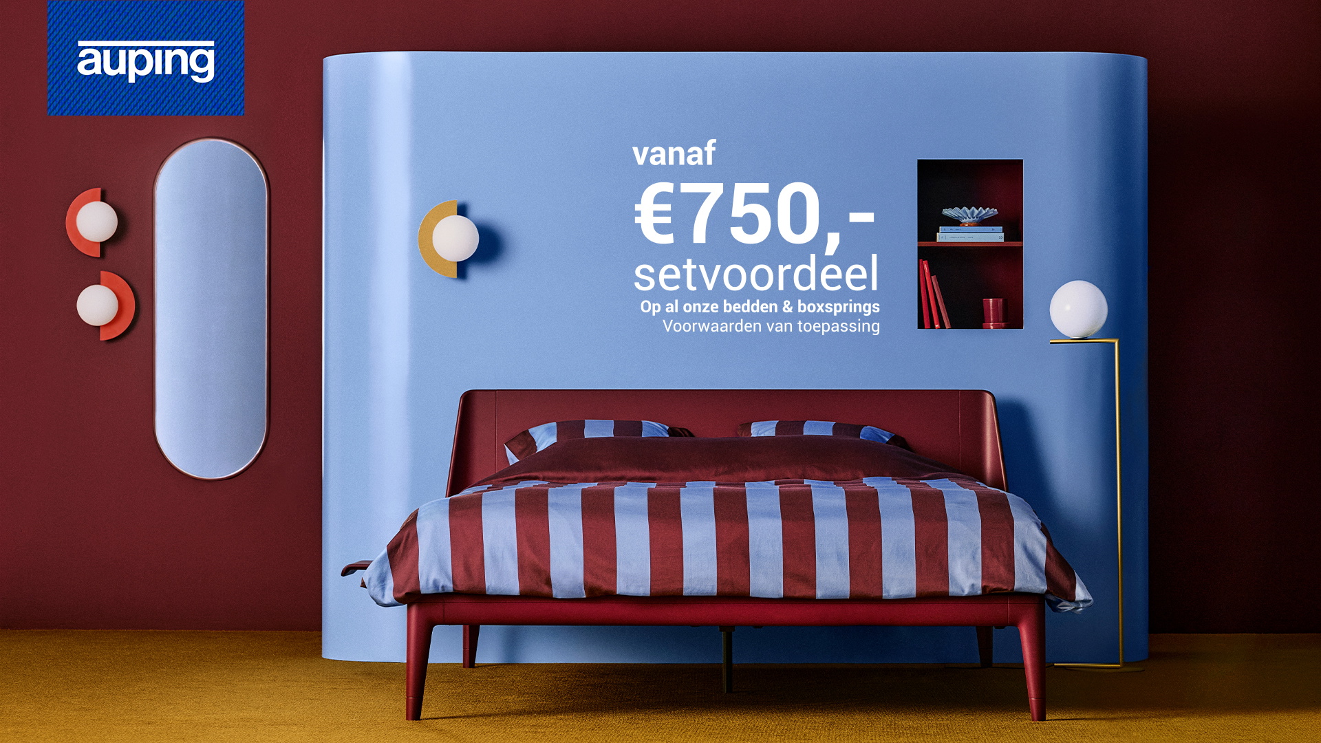 Bestel deze herfst een compleet 2-persoons Auping bed of boxspring en profiteer van minimaal € 750,- setvoordeel. Kom dus snel proefliggen in onze winkel.