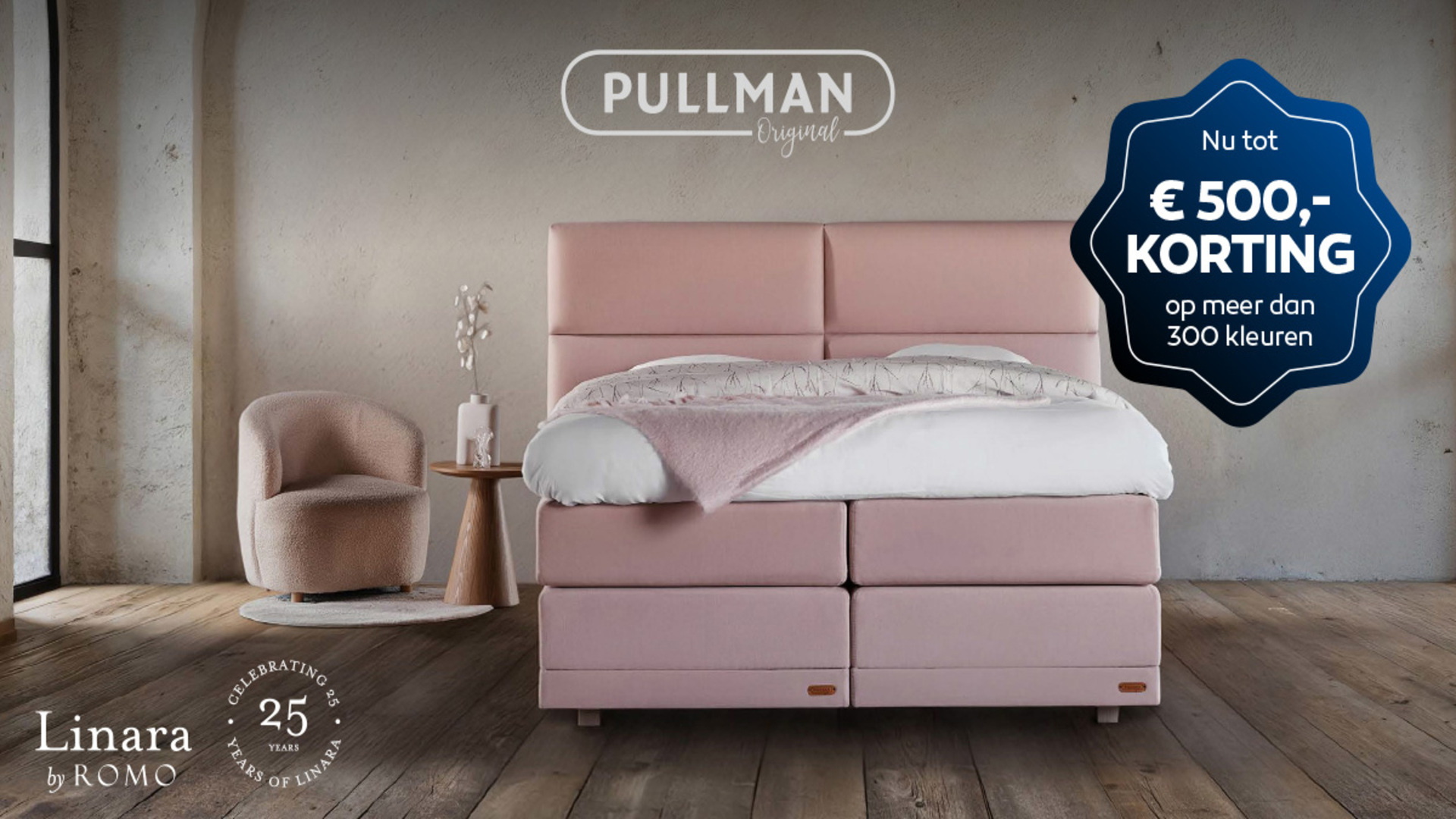 Nu tot €500,- korting op meer dan 300 kleuren meubelstof ROMO LINARA